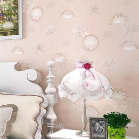 厚实唯美蒲公英立体浮雕壁纸