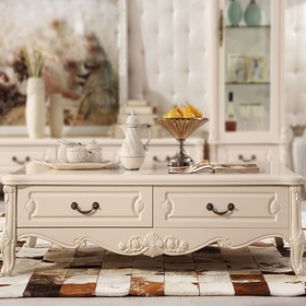 橡木雕花欧式茶几