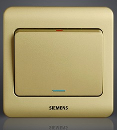 金棕色一开单控开关