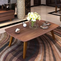 吉徕福胡桃色纹创意方形茶几，人造板简约环保茶桌，型号: P1069CT03