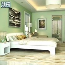 KW02-60系列1.8米烤漆双人床，酷窝宜家不锈钢板式皮艺床