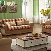 卡伊莲地中海布艺沙发，935型号小家居温馨必备品，条纹元素