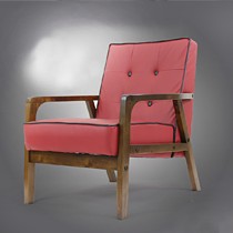 思捷家居单人沙发，多彩皮艺桦木沙发，创意休闲沙发椅型号: 8039P